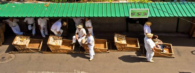 Korbschlittenfahrt Funchal - Madeira